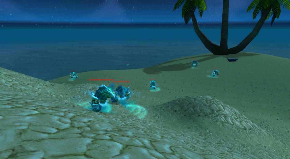 Water elementals on the beach