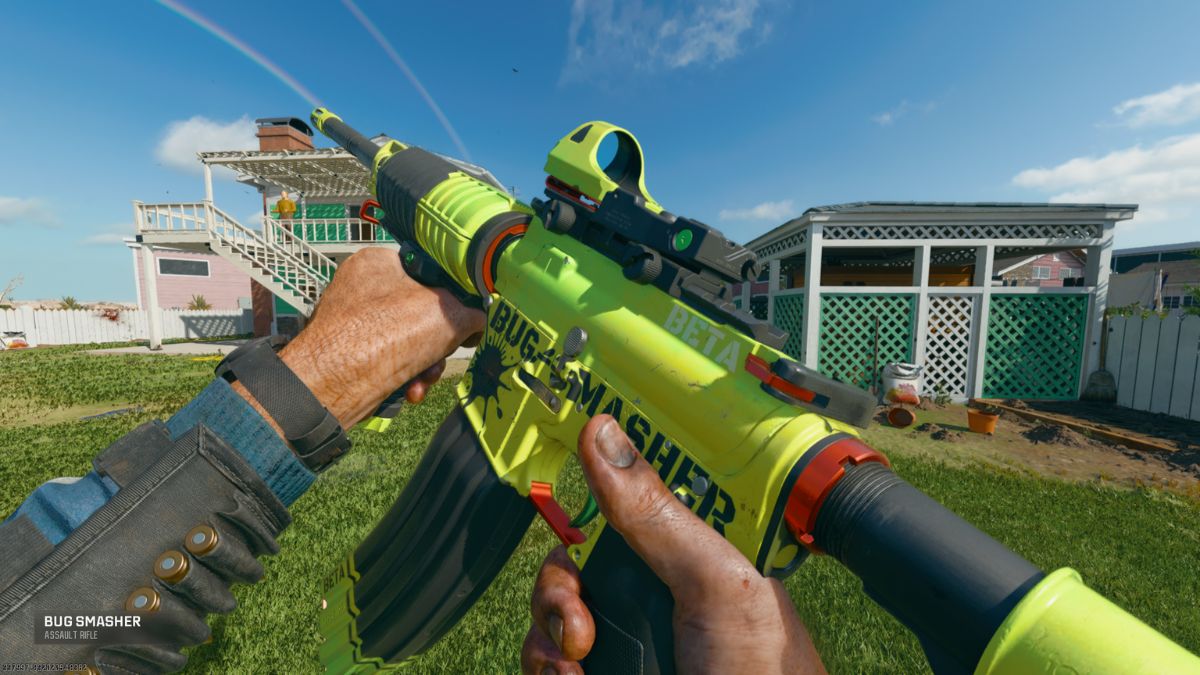 Bug Smasher camo, a green skin with black accents, on the XM4 in BO6