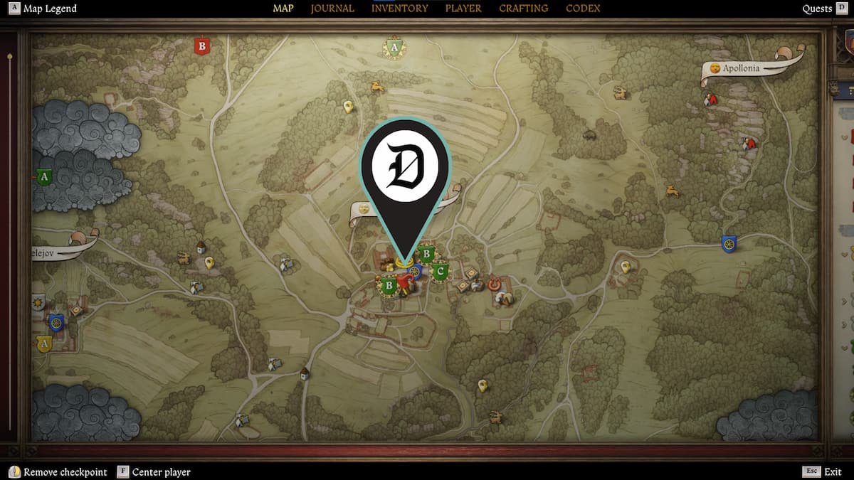 Start the Lion's Crest quest