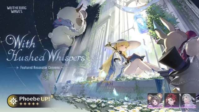Version 2.1, first phase banner featuring Phoebe and three other four-stars.