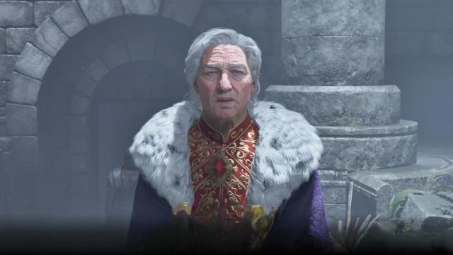 Picture showing Emperor Uriel Septim who asks the player about birthsigns in Oblivion Remastered.