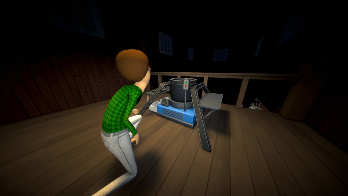 A player working on a Cauldron