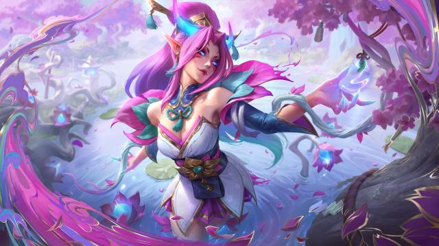 Picture showing the Spirit Blossom Zyra skin in League of Legends.