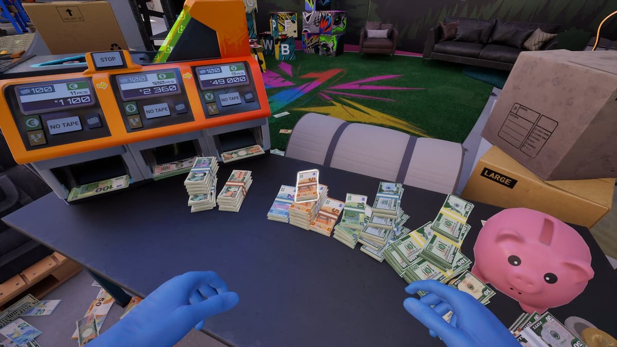 A screenshot of Cash Cleaner Simulator