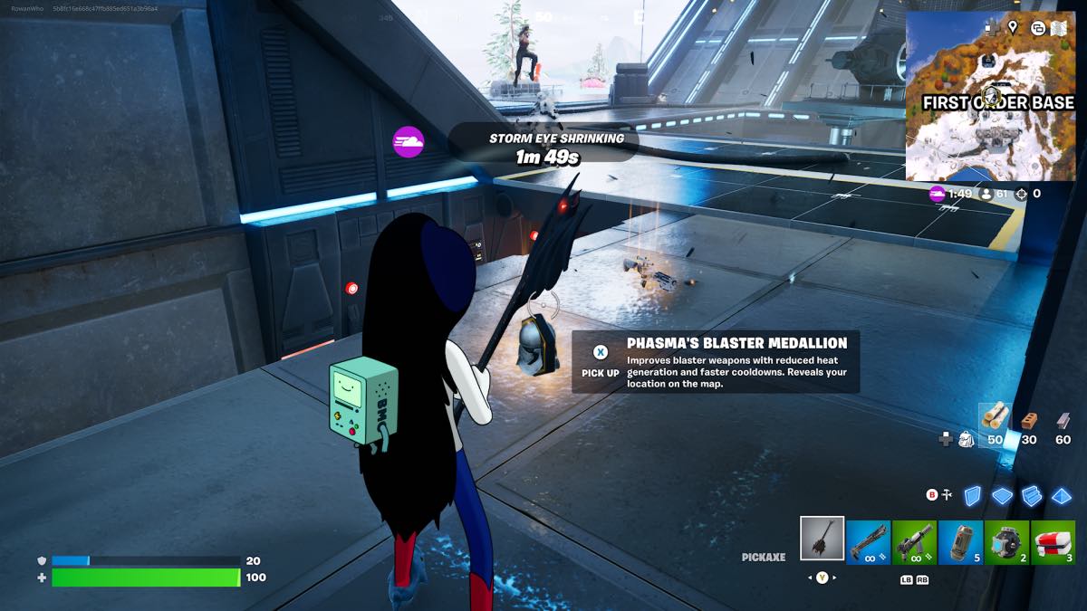 Fortnite captain phasma blaster and medallion