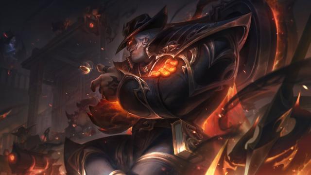 Picture showing the High Noon Yorick skin in League of Legends.