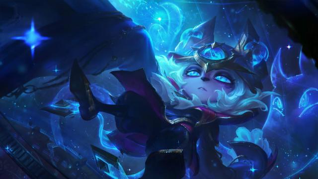 Picture showing the Stargazer Vex skin in League of Legends.